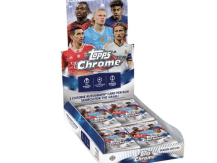 2023/24 Topps UEFA Club Competitions Chrome Soccer Hobby 12 Box Case